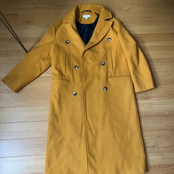 Topshop Yellow Fall Coat - Picture 1 of 4